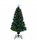 Albero di Natale in Fibra Ottica con Giochi di Luce e Puntale a Stella