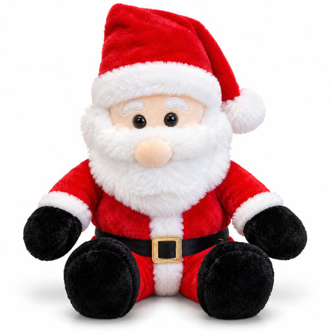 Sitzender Weihnachtsmann, 40 cm, aus weichem Stoff, Weihnachtsdekoration