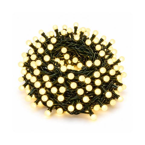 Lichterkette 500 LED Cherry, 12,5 m, 8 Lichtspiele, IP44