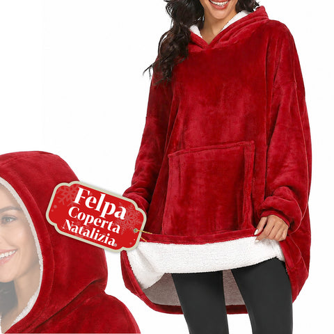 saint joy coperta con maniche e cappuccio felpa coperta oversize 2 colori ean 8050043128386