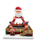 saint joy giostra natalizia luminosa santasail 27 cm con barca in movimento luci led e melodie natalizie selettore luci o luci e musica usb o batterie ean 8050043127747