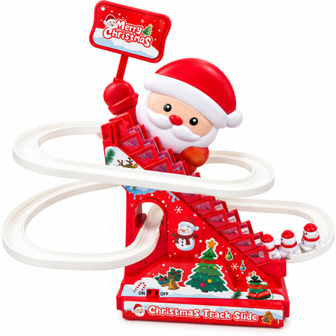 saint joy giostrina di babbo natale con scivolo luci musica e movimento ean 8056819081091