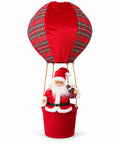 saint joy mongolfiera natalizia con babbo natale o gnomo led 92 cm ean 8056819081800