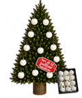 saint joy palline di natale set 12 pezzi a8 cm stile antico 2 colori ean 8050043128263