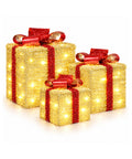 saint joy set 3 pacchi regalo luminosi a batteria 51 led bianco caldo ean 8056819081299