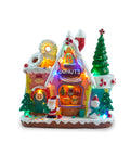 saint joy animiertes Weihnachtsdorf northlight mit LED-Lichtern Musik und drehbarem Baum EAN 8050043127457