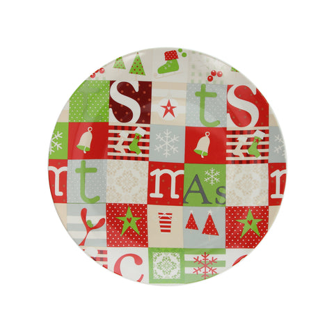 Panettone-Teller Patchwork 30cm
