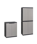 Bild-1-toomax-Set aus hohem Schrank und niedrigem Schrank mit 2 Türen und verstellbaren Einlegeböden-EAN 8009371021258