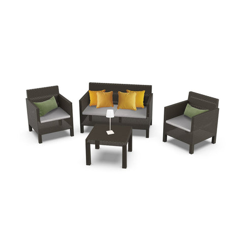 Set Penelope Garten-Loungemöbel Marron