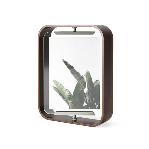 Rechteckiger Standbilderrahmen 19x5x24cm Nussbaum