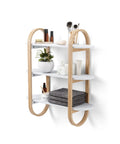 Bild-1-Umbra-Wandregal-3-Ebenen-aus-weißem-Holz-EAN-028295357784