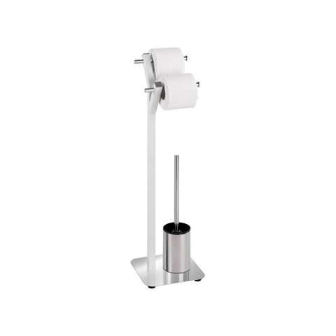Standgarnitur aus Toilettenpapierhalter und WC-Bürstenhalter Baum