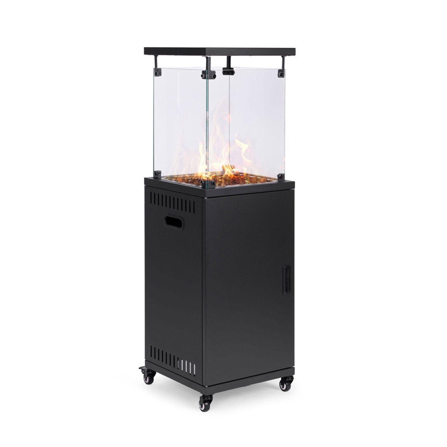 Wintem Gas-Feuerstelle für den Außenbereich mit Lavastein und Rädern 12 kW EAN 8052286432114
