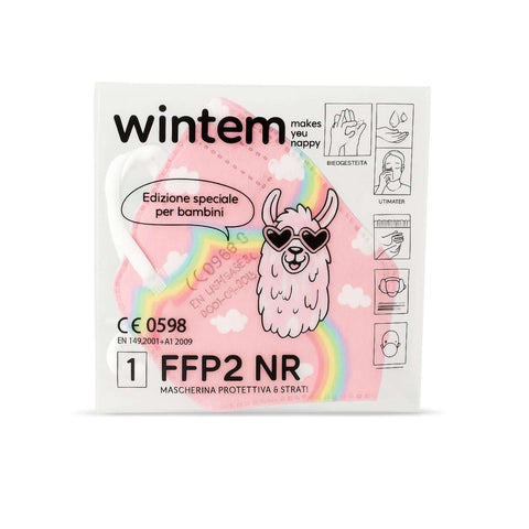 Set mit 50 schützenden, atmungsaktiven und filternden FFP2-Masken für Kinder, 5-lagig