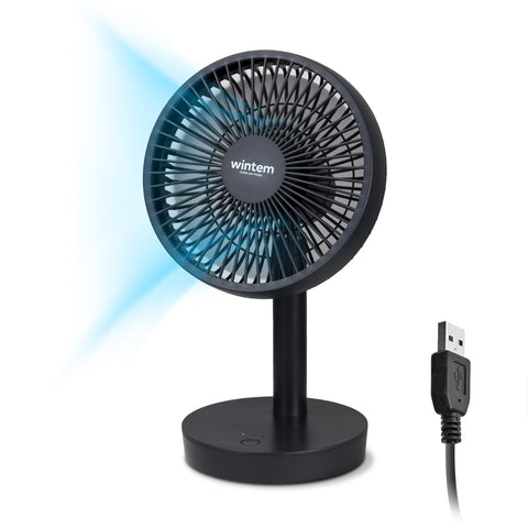 Wiederaufladbarer Tischventilator mit 4 Geschwindigkeitsstufen