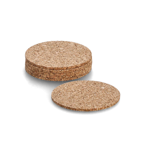Set mit 6 Korkuntersetzern ø 9,5cm