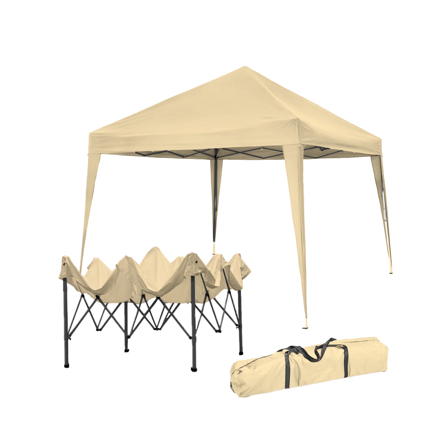 zendea Pavillon 3x3 m für den Außenbereich mit wasserdichter Abdeckung und Stahlrahmen EAN 8015361713188
