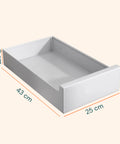 avilia home ausziehbarer platzsparender Organizer Mehrzweckbehälter mit Gleitschiene weiß EAN 8052879011832