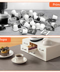 avilia home Organizer für Kaffeepads und Kapseln mit 4 Schubladen platzsparendes Design EAN 8052879010583
