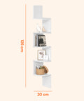 avilia home weißes Eckregal mit 5 platzsparenden Ablagen für den Haushalt EAN 8052879010606