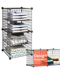 Avilia Home modulares Gitterregal mit 4 Ablagen vielseitiger und robuster Organizer EAN 8056819052879