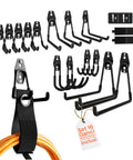 Daimann Set mit 16 Wandhaken für Werkstatt oder Garage verschiedene Größen und Verwendungen EAN 8056590070307