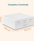 avilia home Organizer für Kaffeepads und Kapseln mit 4 Schubladen platzsparendes Design EAN 8052879010583