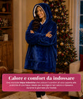 saint joy coperta con maniche e cappuccio felpa coperta oversize 2 colori ean 8050043128386