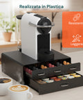 avilia home Organizer für Kaffeepads und Kapseln mit 4 Schubladen platzsparendes Design EAN 8052879010583