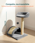 puppy lovers 50 cm hoher Kratzbaum für Katzen mit Sisalbogen und hängendem Spielzeug EAN 8054806950641