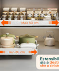 avilia home ausziehbarer Organizer für Schubladen und Vorratskammer verstellbares Mehrzwecktablett EAN 8052879011818