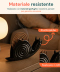Avilia Home Räucherspiralenhalter in Schneckenform Halterung für Mückenspiralen aus ABS mit Ascheauffangschale universelles wiederverwendbares Design Maße 18 x 32 x 7,5 cm EAN 8052879014048