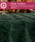 saint joy runner natalizio 33x180 cm con alberi in rilievo rosso o verde ean 8050043128317