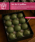saint joy palline di natale set 12 pezzi a8 cm stile antico 2 colori ean 8050043128263