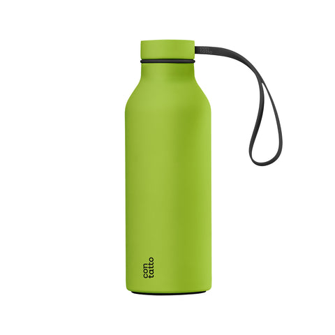 Con-Tatto-Thermoflasche 500 ml aus Stahl und Kupfer mit 3+1 isolierenden Schichten, hält Heißes bis zu 15 Stunden und Kaltes bis zu 25 Stunden - Black Mojito