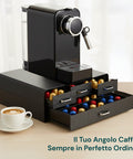 avilia home Organizer für Kaffeepads und Kapseln mit 4 Schubladen platzsparendes Design EAN 8052879010583
