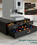 avilia home Organizer für Kaffeepads und Kapseln mit 4 Schubladen platzsparendes Design EAN 8052879010583