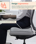 Avilia Home ergonomisches Haltungskissen aus Memoryschaum U Form für Beine und Hüften 44x37x9 cm EAN 8052879011191