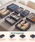 avilia home Schubladenteiler Set mit 8 faltbaren Organizern für Kleiderschrank und Kommode EAN 8052879011108