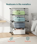Avilia Home modulares Gitterregal mit 4 Ablagen vielseitiger und robuster Organizer EAN 8056819052879
