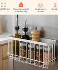 Avilia Home Set mit 2 magnetischen Mehrzweckkörben aus Stahl, platzsparender Gitter-Organizer ohne Bohren, maximale Tragkraft 5 kg EAN 8052879011979