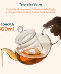 Avilia Teeservice aus Borosilikatglas mit Teesieb und Heizkerze EAN 8052879010293