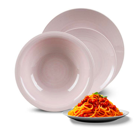 Bild-2-Avilia-Geschirrset-18-teilig-aus-Porzellan-Twist-Rosa-EAN-8056897155233