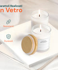 Avilia Set mit 15 Glasbehältern für Kerzen 170 ml mit Bambusdeckel EAN 8056819053593