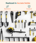 Daimann Set mit 16 Wandhaken für Werkstatt oder Garage verschiedene Größen und Verwendungen EAN 8056590070307