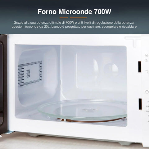 Bild-2-easy2love-Mikrowelle-5-Leistungsstufen-mit-Timer-20l-700W-weiß-EAN-8059300010204