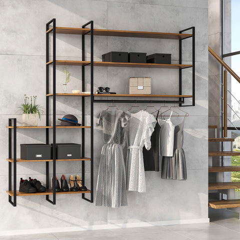 Bild-2-emuca-set-2-vertikale-Strukturen-komponieren-Sanderregal-aus-Stahl-179x35cm-schwarz-EAN-8432393275123
