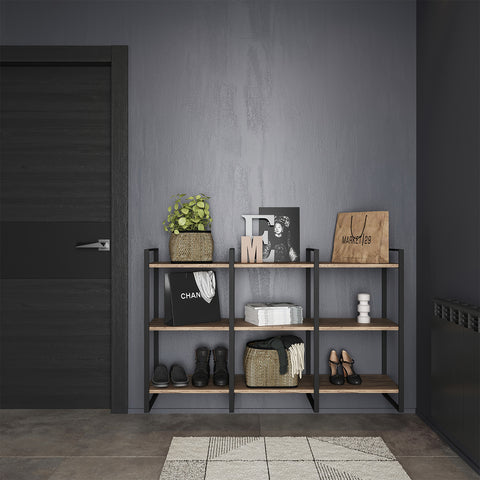 bild-2-emuca-set-2-vertikalelemente-zusammenstellen-wandregal-aus-stahl-83x35cm-schwarz-ean-8432393275093