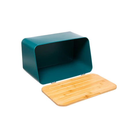 Bild-2-five-simply-smart-Brotkasten-und-Schneidebrett-37-cm-petrolblau-EAN-3560237597850