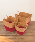 Bild-2-five-simply-smart-Set-3-Körbe-aus-Weidengeflecht-solar-power-rot-EAN-3560231557386